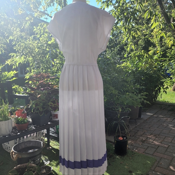 1980s Royal purple dress set by Farouche - Picture 4 of 5